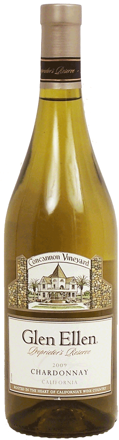 Glen Ellen Proprietor's Reserve chardonnay wine of California, Concannon Vineyard, 13% alc. by vol. Full-Size Picture